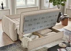 Hot BADER Schlafsofa mit Bettkasten CREME
