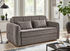 New BADER Schlafsofa mit Bettkasten GRAUBRAUN