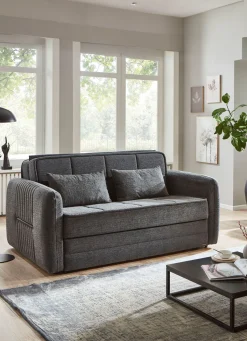 Clearance BADER Schlafsofa mit Bettkasten ANTHRAZIT