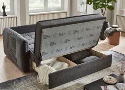 Clearance BADER Schlafsofa mit Bettkasten ANTHRAZIT