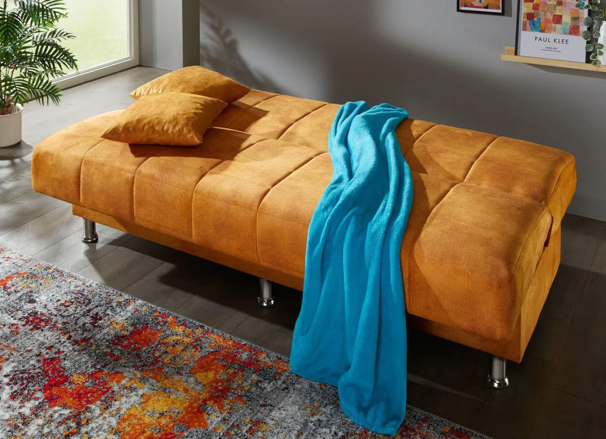 Hot BADER Schlafsofa mit Bettkasten und Dekokissen SAFRAN