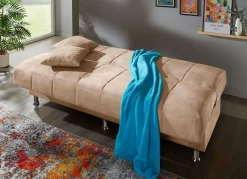 Online BADER Schlafsofa mit Bettkasten und Dekokissen CREME
