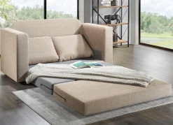 Outlet BADER Schlafsofa mit 2 großen, weichen Rückenkissen BEIGE