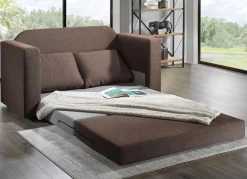 Clearance BADER Schlafsofa mit 2 großen, weichen Rückenkissen BRAUN