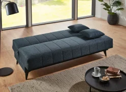 Outlet BADER Schlafsofa mit Kipp-Mechanismus blau schwarz