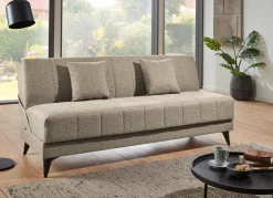 New BADER Schlafsofa mit Kipp-Mechanismus creme