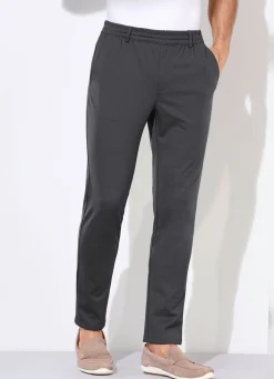 Outlet BADER Schlupfhose mit Gummibund in 3 Farben ANTHRAZIT MELIERT