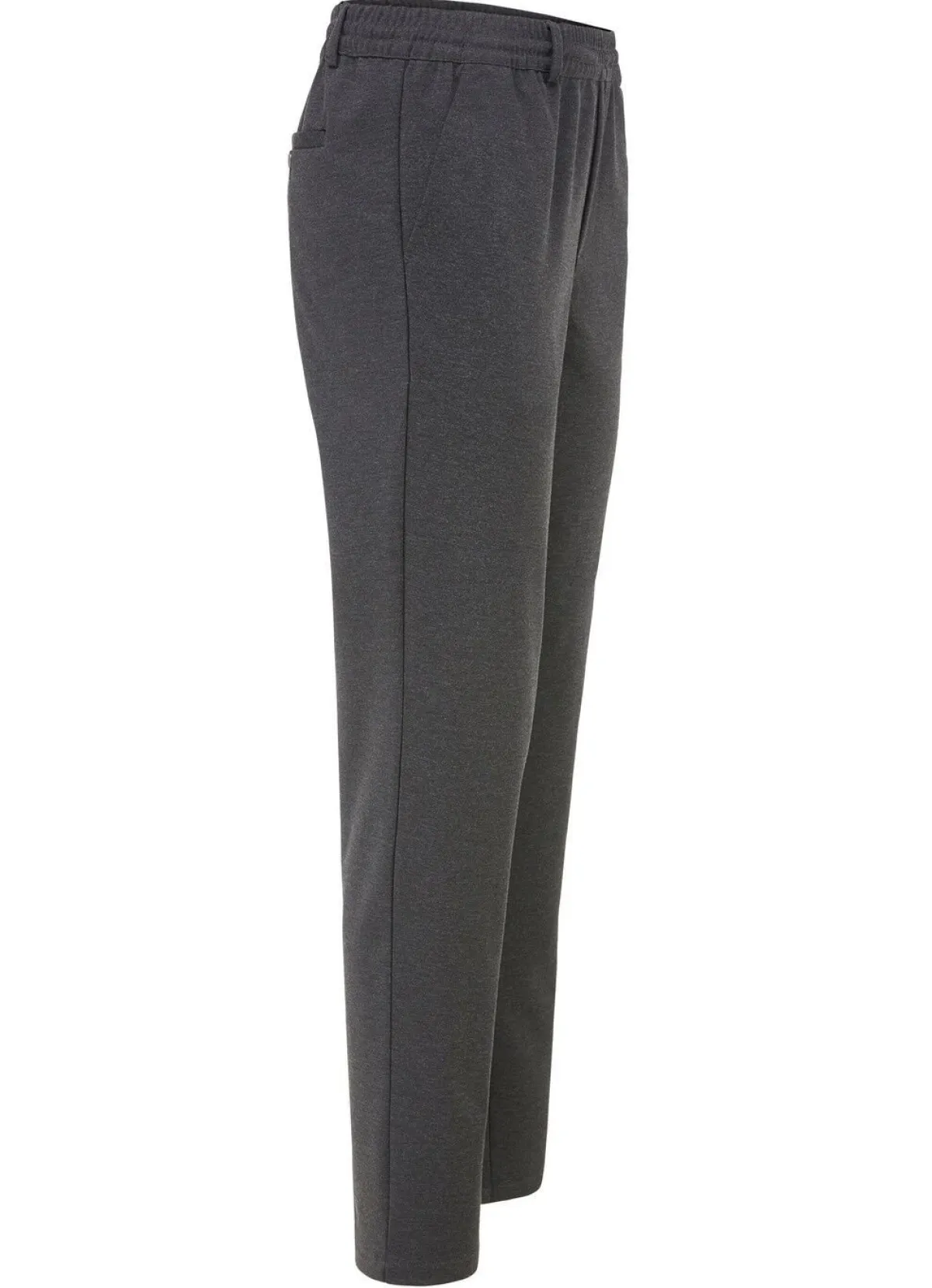 Outlet BADER Schlupfhose mit Gummibund in 3 Farben ANTHRAZIT MELIERT