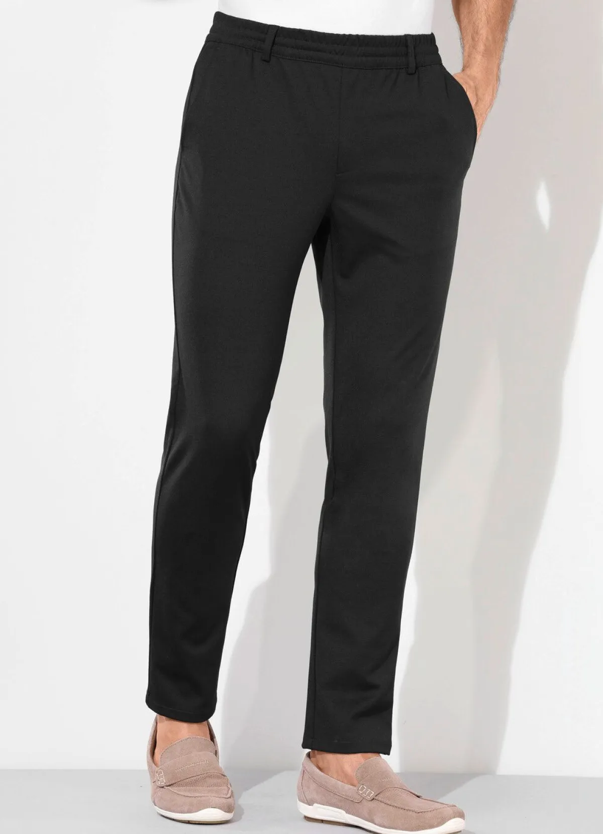 Outlet BADER Schlupfhose mit Gummibund in 3 Farben SCHWARZ