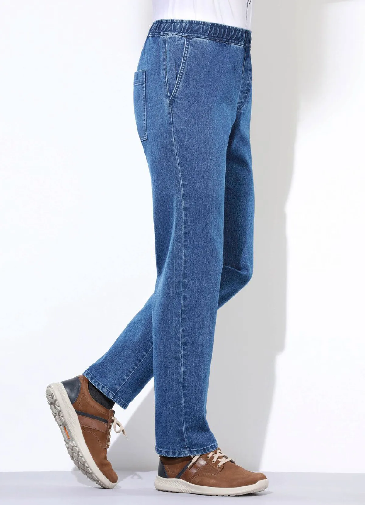 Hot BADER Schlupfjeans in 3 Farben HELLBLAU