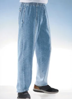 Hot BADER Schlupfjeans mit Gummibund und Kordelzug in 4 Farben HELLBLAU