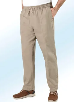 Hot BADER Schlupfjeans mit Gummibund und Kordelzug in 4 Farben BEIGE
