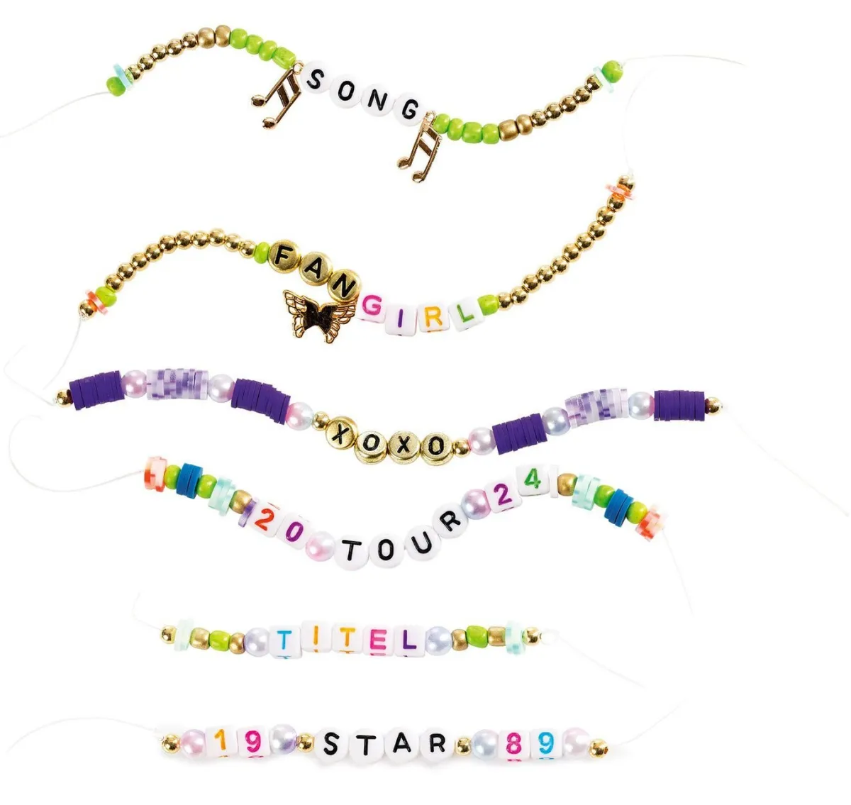 BADER Schmuck-Bastelset Armbänder BUNT