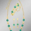 BADER Schmuckset, 3-teilig, im Blumendesign