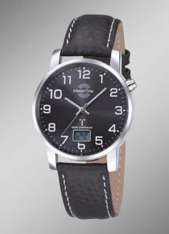 Online MASTER TIME Schöne Herren-Lederarmbanduhr