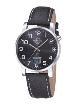 Online MASTER TIME Schöne Herren-Lederarmbanduhr