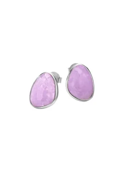 Outlet BADER Schöne Ohrstecker mit echt facettiertem Amethyst
