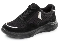 Best BADER Schnürschuh aus Meshmaterial und Veloursleder SCHWARZ