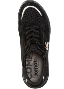 Best BADER Schnürschuh aus Meshmaterial und Veloursleder SCHWARZ