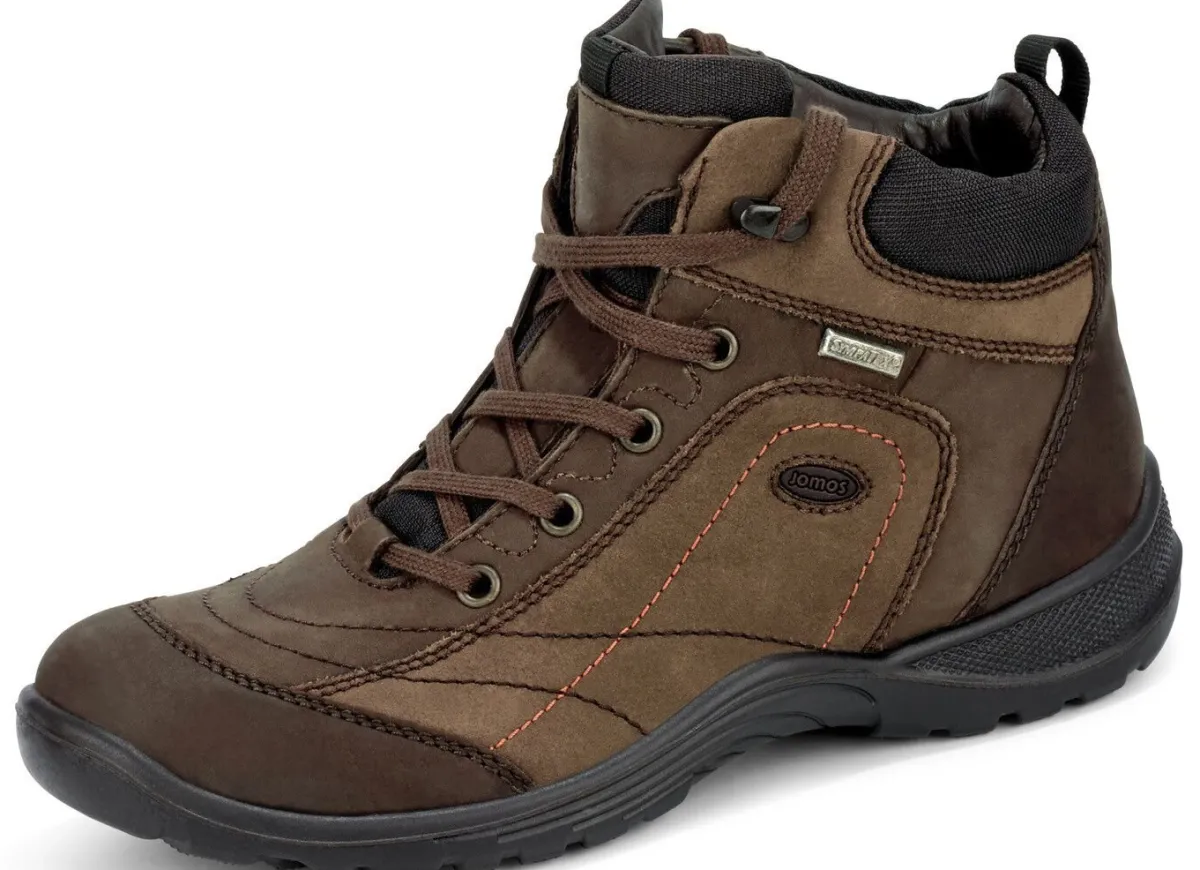 Hot BADER Schnür-Stiefelette in interessanter Farbkombination TABAK-SCHOKO