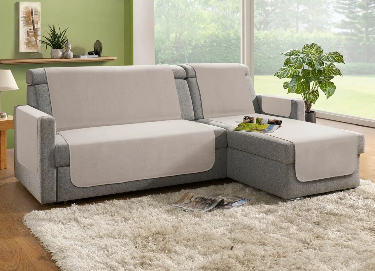 New BADER Schoner mit Anti-Rutsch-Beschichtung BEIGE