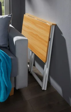 Best BADER Schreibtisch mit Gestell aus Metall WEISS-BRAUN