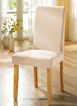 Outlet BADER Schützende Stretchbezüge für Sessel und Sofa NATUR