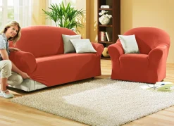 Discount BADER Schützende Stretchbezüge für Sessel und Sofa TERRA