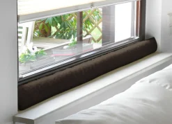 Sale BADER Schurwoll-Zugluftstopper für Fenster BRAUN