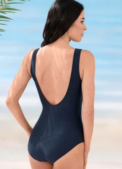 Online SCHWAB Badeanzug mit platziertem Druckdessin und Vollkorsage MARINE-BUNT
