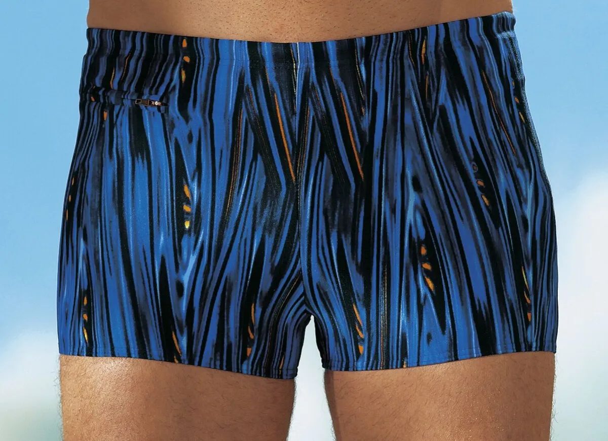 Online SCHWAB Badehose in höherer Kastenform mit Reißverschlusstasche ROYALBLAU-SCHWARZ