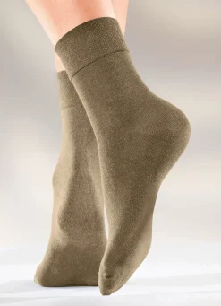Online BADER Sechserpack Socken in verschiedenen Farbstellungen 2X BEIGE, 2X SAND, 2X KHAKI