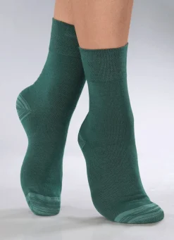 Online BADER Sechserpack Socken in verschiedenen Farbstellungen 2X GRÜN, 2X PETROL, 2X BEERE