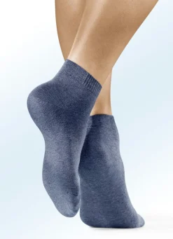 Best BADER Sechserpack Socken in verschiedenen Farbstellungen 3x JEANSTÖNE, 3X BEIGETÖNE