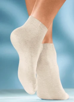 Best BADER Sechserpack Socken in verschiedenen Farbstellungen 3x JEANSTÖNE, 3X BEIGETÖNE