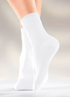 BADER Sechserpack Socken in verschiedenen Farbstellungen 6X WEISS