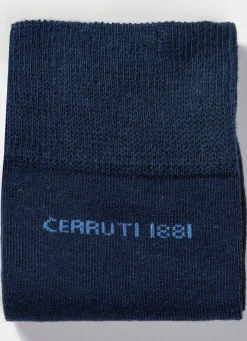 Hot Cerruti 1881 Sechserpack Socken mit gedoppeltem Komfortbund 3X ANTHRAZIT MELIERT, 3X UNI MARINE