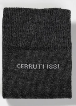 Sale Cerruti 1881 Sechserpack Socken mit gedoppeltem Komfortbund 3X SCHWARZ, 3X ANTHRAZIT MELIERT