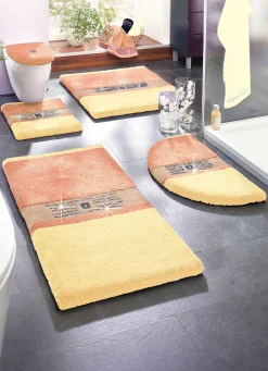 Hot BADER Seidenweiche Badgarnitur mit funkelnden Kristallen APRICOT
