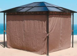 Online BADER Seitenwand-Set, 4-teilig, für Hardtop-Pavillon BEIGE-GRAU