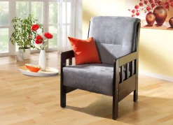 Hot BADER Sessel aus massiver Kiefer GRAU