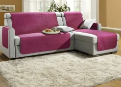 Discount BADER Sessel-,Couch- und Armlehnenschoner mit Bandeinfassung WEINROT