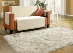 Sale BADER Sessel-,Couch- und Armlehnenschoner mit Bandeinfassung CREME