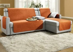 Clearance BADER Sessel-,Couch- und Armlehnenschoner mit Bandeinfassung ORANGE