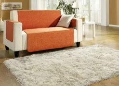 Clearance BADER Sessel-,Couch- und Armlehnenschoner mit Bandeinfassung ORANGE
