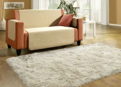 BADER Sessel-,Couch- und Armlehnenschoner mit Bandeinfassung BEIGE
