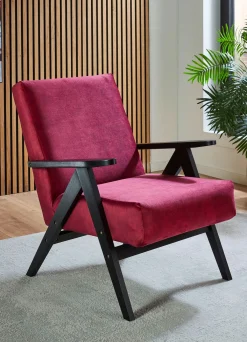 Best BADER Sessel mit komfortabler Schaumstoffpolsterung schwarz-rot