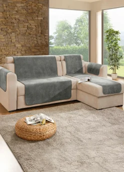Hot BADER Sessel- und Sofaschoner mit Fleckschutz und Anti-Rutsch-Beschichtung GRAU