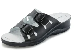 Outlet BADER Set: Pantolette in Schwarz und Clog in Weiß SCHWARZ+WEISS