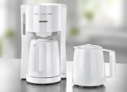 Sale SEVERIN Kaffeemaschine mit 2 Thermokannen WEISS